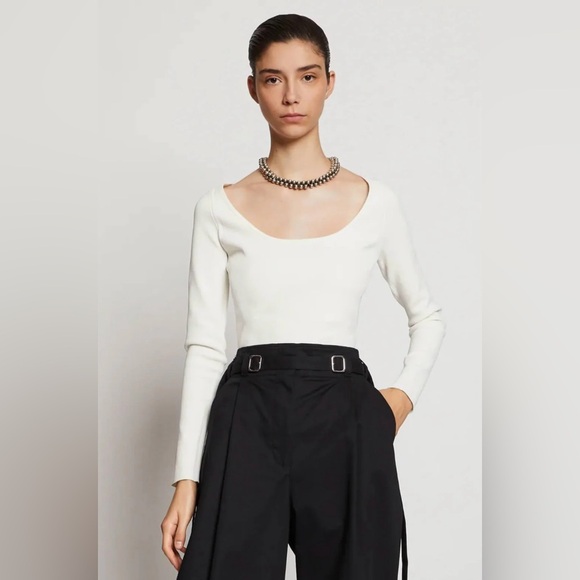 Proenza Schouler Tops - PROENZA SCHOULER***White Knit Scoop Neck Top**Small $350